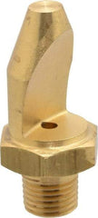 Bete Fog Nozzle - 1/4" Pipe, 50° Spray Angle, Brass, High Impact - Narrow Fan Nozzle - Male Connection, 6.33 Gal per min at 100 psi, 0.141" Orifice Diam - Apex Tool & Supply