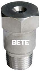 Bete Fog Nozzle - 1/2" Pipe, 120° Spray Angle, Grade 316 Stainless Steel, Full Cone Nozzle - Male Connection, N/R Gal per min at 100 psi, 3/16" Orifice Diam - Apex Tool & Supply