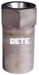 Bete Fog Nozzle - 1/2" Pipe, 90° Spray Angle, Grade 316 Stainless Steel, Full Cone Nozzle - Female Connection, N/R Gal per min at 100 psi, 3/16" Orifice Diam - Apex Tool & Supply