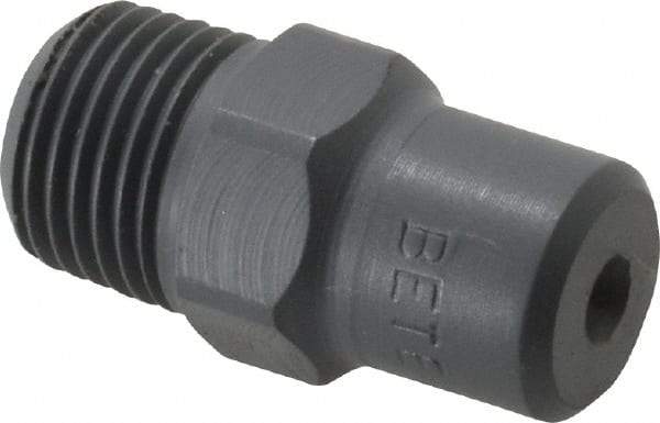 Bete Fog Nozzle - 1/8" Pipe, 60° Spray Angle, PVC, Full Cone Nozzle - Male Connection, 0.38 Gal per min at 100 psi, 0.043" Orifice Diam - Apex Tool & Supply