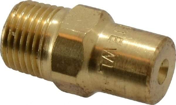 Bete Fog Nozzle - 1/8" Pipe, 60° Spray Angle, Brass, Full Cone Nozzle - Male Connection, 0.38 Gal per min at 100 psi, 0.043" Orifice Diam - Apex Tool & Supply