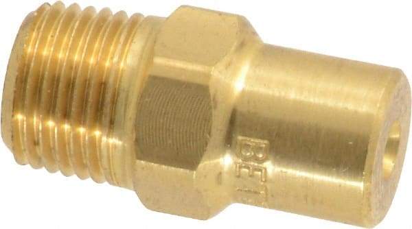 Bete Fog Nozzle - 1/8" Pipe, 60° Spray Angle, Brass, Full Cone Nozzle - Male Connection, 0.77 Gal per min at 100 psi, 0.055" Orifice Diam - Apex Tool & Supply