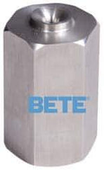 Bete Fog Nozzle - 1/4" Pipe, 60° Spray Angle, Brass, Full Cone Nozzle - Female Connection, 1.54 Gal per min at 100 psi, 0.082" Orifice Diam - Apex Tool & Supply