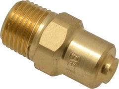 Bete Fog Nozzle - 1/8" Pipe, 120° Spray Angle, Brass, Full Cone Nozzle - Male Connection, 0.38 Gal per min at 100 psi, 0.043" Orifice Diam - Apex Tool & Supply