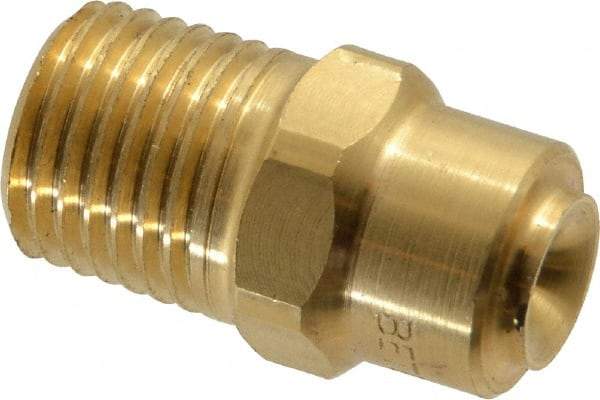 Bete Fog Nozzle - 1/4" Pipe, 120° Spray Angle, Brass, Full Cone Nozzle - Male Connection, 2.31 Gal per min at 100 psi, 0.109" Orifice Diam - Apex Tool & Supply
