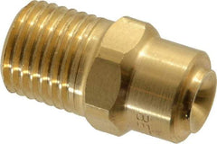 Bete Fog Nozzle - 1/4" Pipe, 120° Spray Angle, Brass, Full Cone Nozzle - Male Connection, 2.31 Gal per min at 100 psi, 0.109" Orifice Diam - Apex Tool & Supply