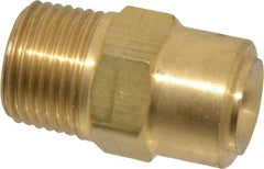 Bete Fog Nozzle - 3/8" Pipe, 120° Spray Angle, Brass, Full Cone Nozzle - Male Connection, 6.15 Gal per min at 100 psi, 3/16" Orifice Diam - Apex Tool & Supply