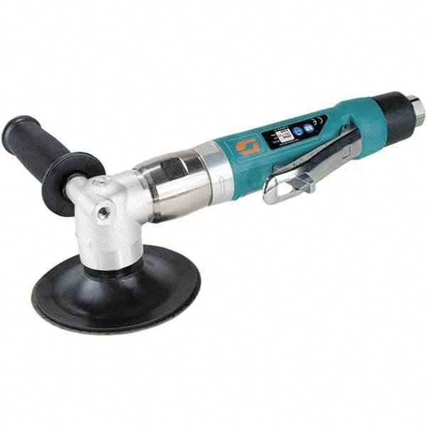 Dynabrade - 4-1/2 to 5" Disc, 11,000 RPM, Pneumatic Handheld Disc Sander - 41 CFM, 3/8 NPT Inlet, 1 hp, 90 psi - Apex Tool & Supply