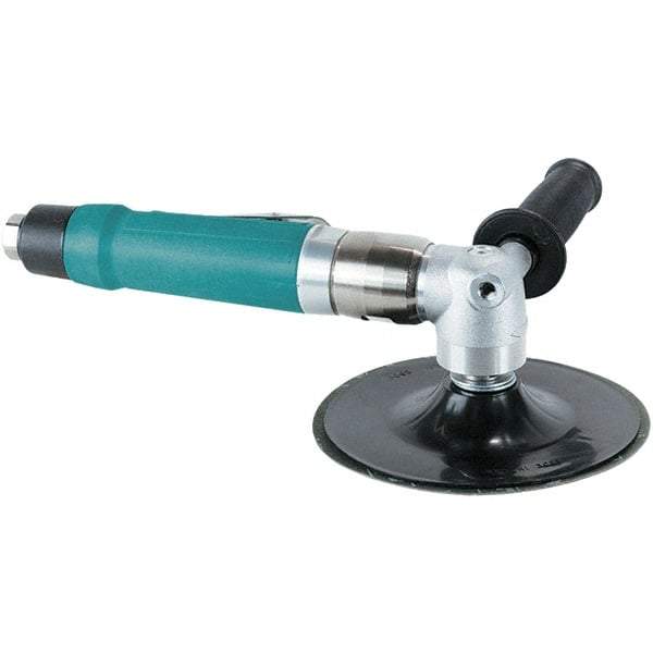 Dynabrade - 7" Max Disc, 6,000 RPM, Pneumatic Handheld Disc Sander - 40 CFM, 3/8 NPT Inlet, 1 hp, 90 psi - Apex Tool & Supply