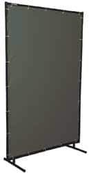 Steiner - 8 Ft. Wide x 6 Ft. High x 3/4 Inch Thick, Cotton Duck Portable Welding Screen Kit - Olive - Apex Tool & Supply
