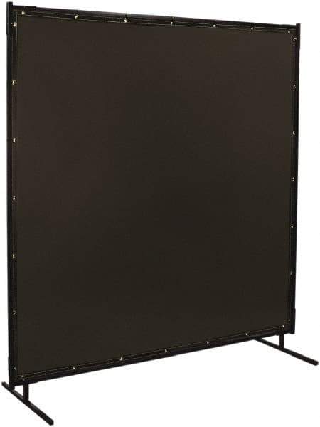 Steiner - 6 Ft. Wide x 6 Ft. High x 3/4 Inch Thick, 14 mil Thick Transparent Vinyl Portable Welding Screen Kit - Gray - Apex Tool & Supply