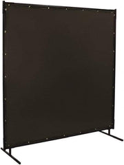 Steiner - 8 Ft. Wide x 6 Ft. High x 3/4 Inch Thick, 14 mil Thick Transparent Vinyl Portable Welding Screen Kit - Gray - Apex Tool & Supply