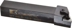 Kennametal - MTJN, Left Hand Cut, 3° Lead Angle, 3/4" Shank Height x 3/4" Shank Width, Negative Rake Indexable Turning Toolholder - 4-1/2" OAL, TN..33. Insert Compatibility, Series Kenloc - Apex Tool & Supply