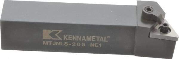 Kennametal - MTJN, Left Hand Cut, 3° Lead Angle, 1-1/4" Shank Height x 1-1/4" Shank Width, Negative Rake Indexable Turning Toolholder - 6" OAL, TN..54. Insert Compatibility, Series Kenloc - Apex Tool & Supply