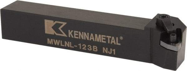 Kennametal - MWLN, Left Hand Cut, 5° Lead Angle, 3/4" Shank Height x 3/4" Shank Width, Negative Rake Indexable Turning Toolholder - 4-1/2" OAL, WN..33. Insert Compatibility, Series Kenloc - Apex Tool & Supply
