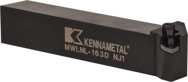 Kennametal - MWLN, Left Hand Cut, 5° Lead Angle, 1" Shank Height x 1" Shank Width, Negative Rake Indexable Turning Toolholder - 6" OAL, WN..33. Insert Compatibility, Series Kenloc - Apex Tool & Supply