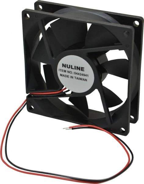 Value Collection - 24 Volts, DC, 50.5 CFM, Square Tube Axial Fan - 0.14 Amp Rating, 2,200 to 2,500 RPM, 3.62" High x 3.62" Wide x 1" Deep - Apex Tool & Supply