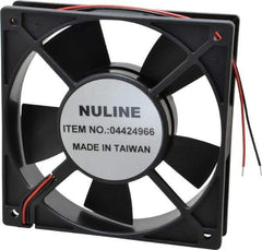 Value Collection - 24 Volts, DC, 88.3 CFM, Square Tube Axial Fan - 0.24 Amp Rating, 2,700 to 3,000 RPM, 4.72" High x 4.72" Wide x 1" Deep - Apex Tool & Supply