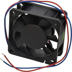Value Collection - 12 Volts, DC, 20 CFM, Square Tube Axial Fan - 0.13 Amp Rating, 3,500 to 3,800 RPM, 2.36" High x 2.36" Wide x 1" Deep - Apex Tool & Supply