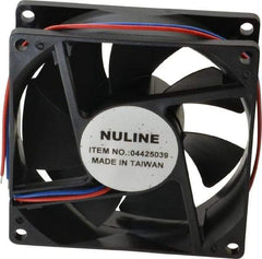 Value Collection - 12 Volts, DC, 40 CFM, Square Tube Axial Fan - 0.2 Amp Rating, 2,700 to 3,000 RPM, 3.15" High x 3.15" Wide x 1" Deep - Apex Tool & Supply