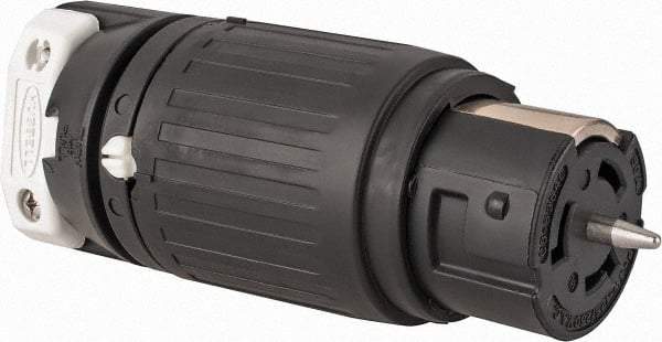 Hubbell Wiring Device-Kellems - 125/250 VAC, 50 Amp, NonNEMA Configuration, Industrial Grade, Self Grounding Connector - 1 Phase, 3 Poles, IP20, 0.83 to 1-1/4 Inch Cord Diameter - Apex Tool & Supply