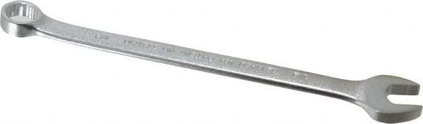 Proto - 1/2" 12 Point Offset Combination Wrench - 15° Offset Angle, 8" OAL, Steel, Satin Finish - Apex Tool & Supply