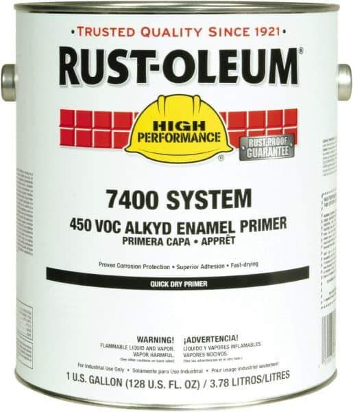 Rust-Oleum - 5 Gal Red Alkyd Primer - 290 to 585 Sq Ft Coverage, 450 gL Content, Direct to Metal, Interior/Exterior - Apex Tool & Supply