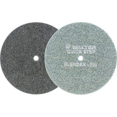 WALTER Surface Technologies - 6" Diam, Aluminum Oxide Hook & Loop Disc - Fine Grade, Coated, Series 07-R, Quick-Step Blendex - Apex Tool & Supply