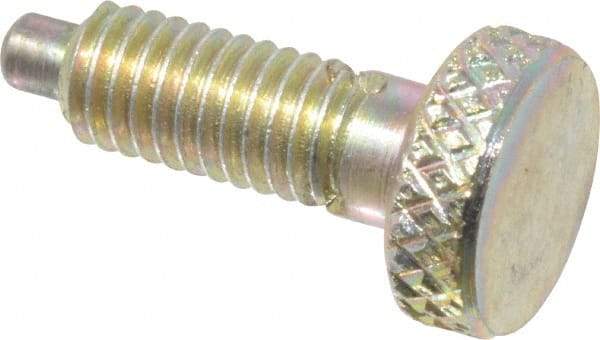 Gibraltar - 10-32, 0.4" Thread Length, 0.104" Max Plunger Diam, 0.5 Lb Init to 3 Lb Final End Force, Knob Handle Plunger - Knurled Knob, 0.46" Body Length, 0.4" Length Under Head/Shoulder, 3/32" Plunger Projection - Apex Tool & Supply