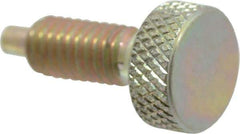 Gibraltar - 5/16-18, 5/8" Thread Length, 0.154" Max Plunger Diam, 1 Lb Init to 6 Lb Final End Force, Knob Handle Plunger - Knurled Knob, 0.76" Body Length, 5/8" Length Under Head/Shoulder, 3/16" Plunger Projection - Apex Tool & Supply