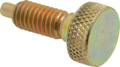 Gibraltar - 3/8-16, 3/4" Thread Length, 0.185" Max Plunger Diam, 1 Lb Init to 8 Lb Final End Force, Knob Handle Plunger - Knurled Knob, 0.94" Body Length, 3/4" Length Under Head/Shoulder, 0.218" Plunger Projection - Apex Tool & Supply