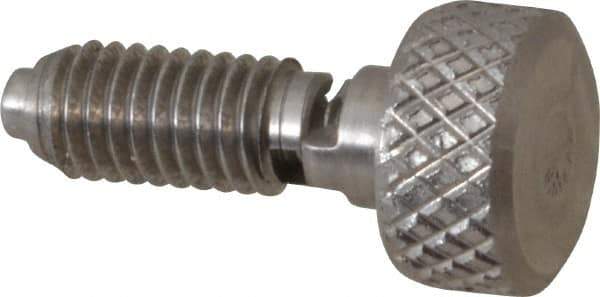 Gibraltar - 10-32, 0.4" Thread Length, 0.104" Max Plunger Diam, 0.5 Lb Init to 3 Lb Final End Force, Knob Handle Plunger - Knurled Knob, 0.46" Body Length, 0.4" Length Under Head/Shoulder, 3/32" Plunger Projection - Apex Tool & Supply