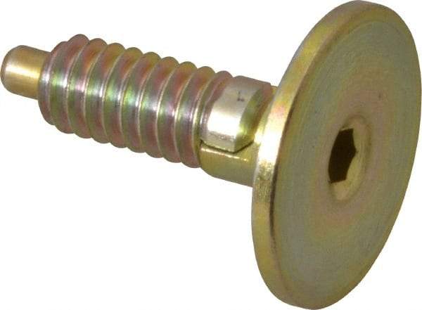 Gibraltar - 1/4-20, 0.4" Thread Length, 0.123" Max Plunger Diam, 1 Lb Init to 4 Lb Final End Force, Locking Knob Handle Plunger - Countersunk Knob, 1/8" Plunger Projection - Apex Tool & Supply