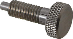 Gibraltar - 3/8-16, 3/4" Thread Length, 0.185 to 0.186" Max Plunger Diam, 0.5 Lb Init to 3 Lb Final End Force, Locking Knob Handle Plunger - Knurled Knob, 0.97" Length Under Head/Shoulder, 0.22" Plunger Projection - Apex Tool & Supply