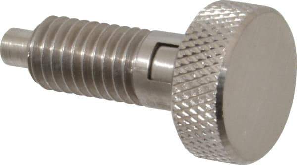 Gibraltar - 1/2-13, 0.65" Thread Length, 1/4 to 1/4" Max Plunger Diam, 0.5 Lb Init to 4 Lb Final End Force, Locking Knob Handle Plunger - Knurled Knob, 0.9" Length Under Head/Shoulder, 1/4" Plunger Projection - Apex Tool & Supply