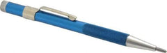 Made in USA - 5-1/2" OAL Nonretractable Pocket Scriber - Aluminum with Diamond Point - Apex Tool & Supply