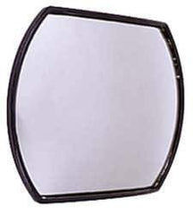 Value Collection - 5-1/2" Long to 4" Wide Automotive Convex Mirror - Stainless Steel - Apex Tool & Supply