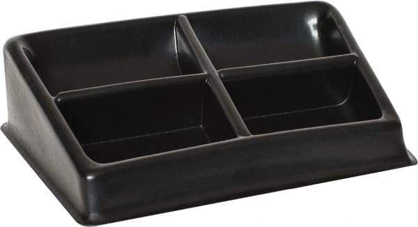Bayhead Products - 8-1/2" Wide x 3" High x 8-1/2" Deep, Small Parts Assembly Tray - Plastic Frame, 4 Compartments, 4-1/2" Wide x 3" Deep Bin - Apex Tool & Supply