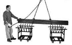Bayhead Products - 800 Lb Capacity Steel Bar & Pipe Truck - 23" OAW - Apex Tool & Supply