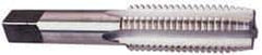 Hertel - M18x1.50 Metric Fine 4 Flute Bright Finish High Speed Steel Straight Flute Standard Hand Tap - Plug, Right Hand Thread, 1-1/32" OAL, 1-13/16" Thread Length, D3 Limit, Oversize - Apex Tool & Supply