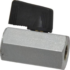 Midwest Control - 1/8" Pipe, Brass Miniature Ball Valve - Inline - One Way Flow, FNPT x FNPT Ends, Wedge Handle, 450 WOG - Apex Tool & Supply