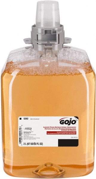 GOJO - 2 L Dispenser Refill Foam Hand Cleaner - Antibacterial, Orange (Color), Orange Blossom Scent - Apex Tool & Supply