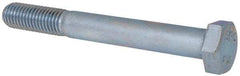 Value Collection - M12x1.75mm Metric Coarse, 100mm Length Under Head Hex Head Cap Screw - Partially Threaded, Grade 8.8 Steel, Zinc-Plated Finish, 19mm Hex - Apex Tool & Supply
