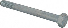 Value Collection - M12x1.75mm Metric Coarse, 120mm Length Under Head Hex Head Cap Screw - Partially Threaded, Grade 8.8 Steel, Zinc-Plated Finish, 19mm Hex - Apex Tool & Supply