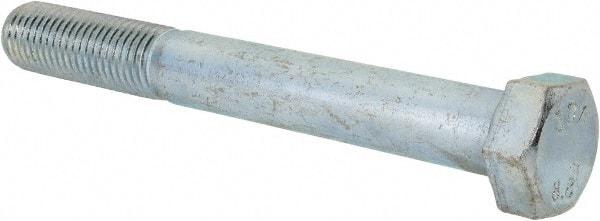 Value Collection - M16x2.00mm Metric Coarse, 130mm Length Under Head Hex Head Cap Screw - Partially Threaded, Grade 8.8 Steel, Zinc-Plated Finish, 24mm Hex - Apex Tool & Supply
