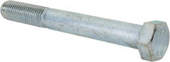Value Collection - M16x2.00mm Metric Coarse, 130mm Length Under Head Hex Head Cap Screw - Partially Threaded, Grade 8.8 Steel, Zinc-Plated Finish, 24mm Hex - Apex Tool & Supply