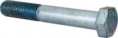 Value Collection - M20x2.50mm Metric Coarse, 130mm Length Under Head Hex Head Cap Screw - Partially Threaded, Grade 8.8 Steel, Zinc-Plated Finish, 30mm Hex - Apex Tool & Supply