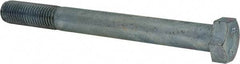 Value Collection - M20x2.50mm Metric Coarse, 190mm Length Under Head Hex Head Cap Screw - Partially Threaded, Grade 8.8 Steel, Zinc-Plated Finish, 30mm Hex - Apex Tool & Supply