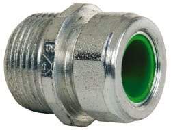 Cooper Crouse-Hinds - 0.45 to 0.56" Cable Capacity, Liquidtight, Straight Strain Relief Cord Grip - 3/4 NPT Thread, 1-5/16" Long, Steel - Apex Tool & Supply