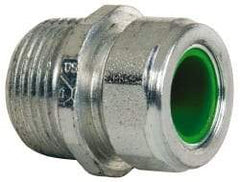 Cooper Crouse-Hinds - 0.45 to 0.56" Cable Capacity, Liquidtight, Straight Strain Relief Cord Grip - 3/4 NPT Thread, 1-5/16" Long, Steel - Apex Tool & Supply